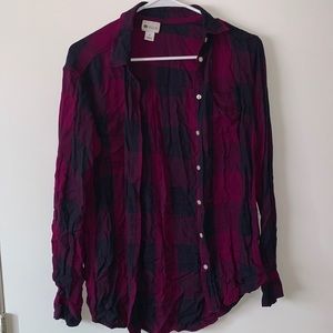 A dark colored flannel never worn!